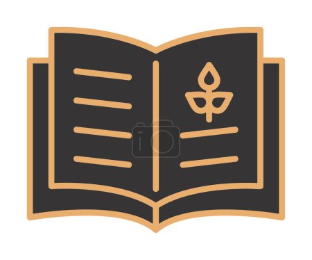 Illustration for Biology book icon vector illustration - Royalty Free Image