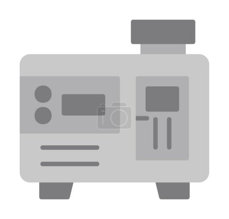 Illustration for Electric generator line icon  illustration  design - Royalty Free Image