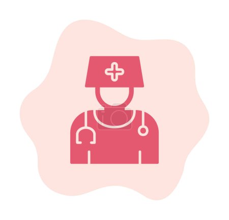 Téléchargez les illustrations : Illustration vectorielle conception de dame médecin icône - en licence libre de droit