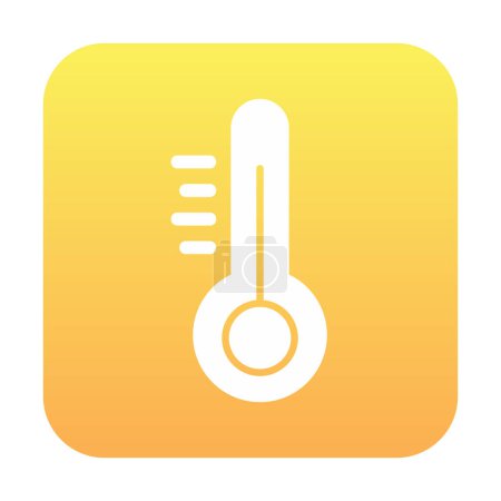 Téléchargez les illustrations : Illustration vectorielle de l'icône du thermomètre moderne - en licence libre de droit