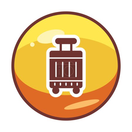 Illustration for Suitcase icon vector illustration - Royalty Free Image