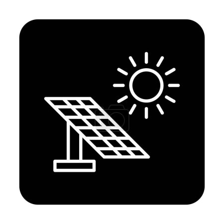 Illustration for Solar Panel icon vector illustration - Royalty Free Image