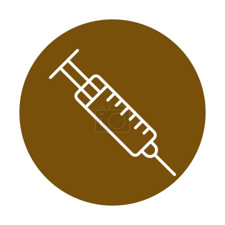 Illustration for Syringe web icon, vector illustration - Royalty Free Image