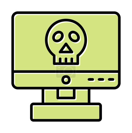 Téléchargez les illustrations : Icône de piratage informatique, style simple. vecteur - en licence libre de droit