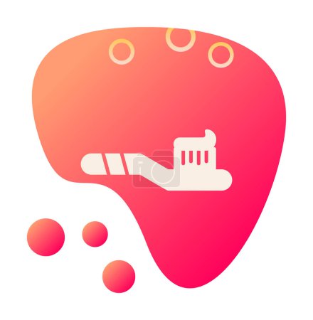 Illustration for Flat Toothbrush  icon vector illustration design - Royalty Free Image