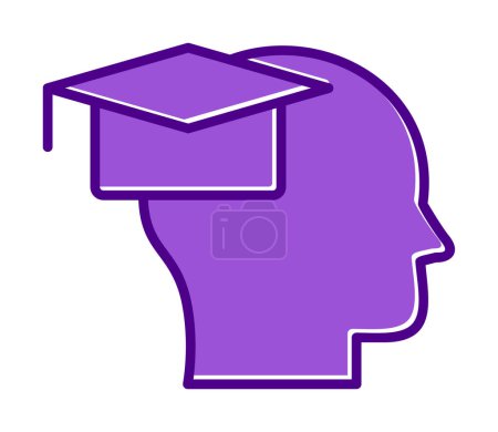 Illustration for Simple flat Education  icon vector illustration design - Royalty Free Image