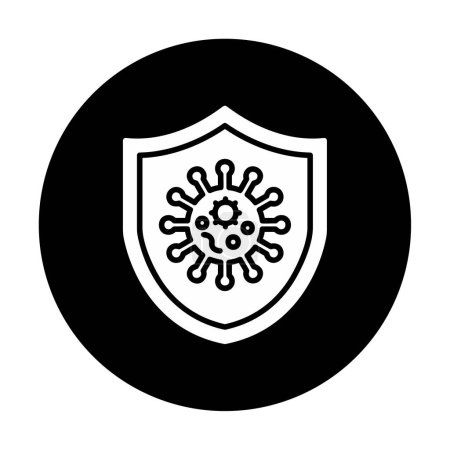 Illustration for Virus protection icon vector illustration - Royalty Free Image