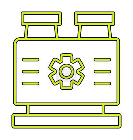 simple Factory Machine  icon  vector illustration  
