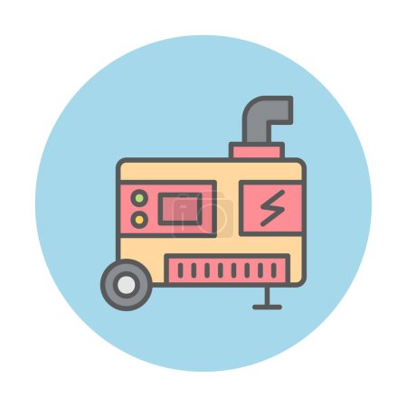 vector illustration of Electric Generator icon                                        