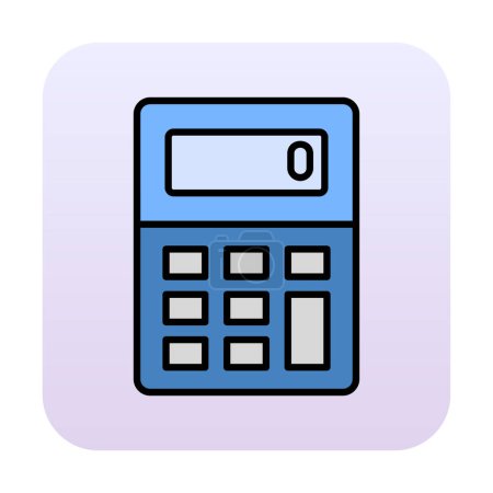 Illustration for Flat calculator vector icon illustration - Royalty Free Image
