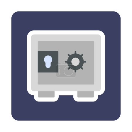 Ilustración de Safe box icon, vector illustration - Imagen libre de derechos