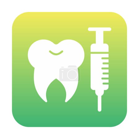Ilustración de Cuidado dental anestesia icono vector ilustración - Imagen libre de derechos