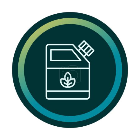 Illustration for Vector illustration of modern Eco Fuel icon - Royalty Free Image