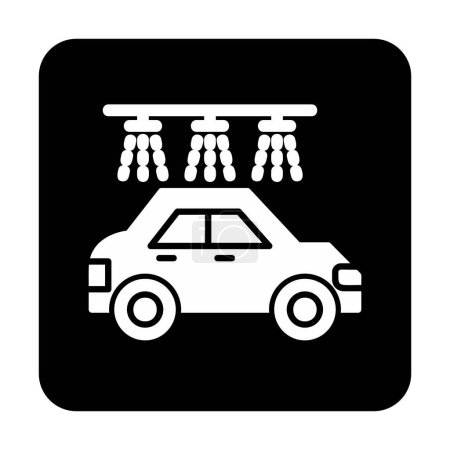 Illustration for Car Wash icon vector illustration - Royalty Free Image