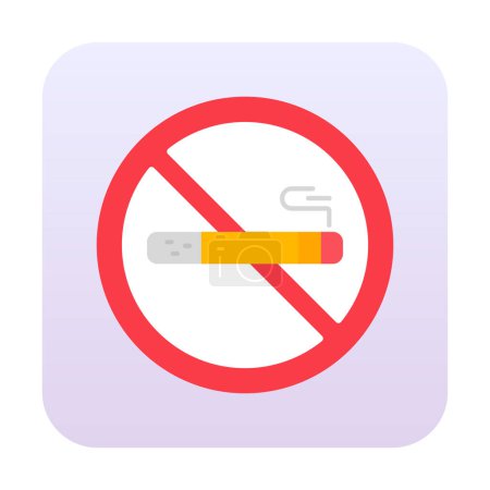 Ilustración de No Fumar icono para proyecto, entretenimiento - Imagen libre de derechos