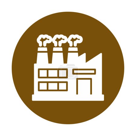 Illustration for Factory icon, vector illustration simple design - Royalty Free Image