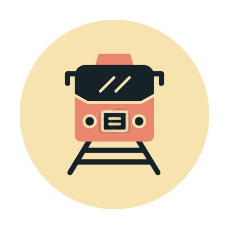 Ilustración de Icono del tren, ilustración vectorial - Imagen libre de derechos