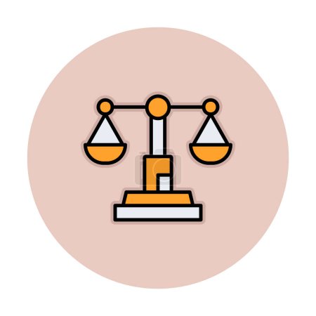 Illustration for Simple justice scale balance  icon illustration design - Royalty Free Image