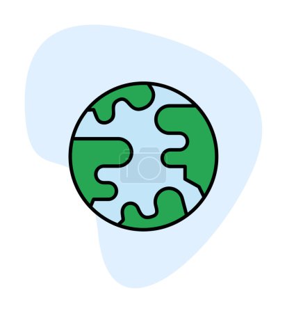 Ilustración de Earth icon, vector illustration simple design - Imagen libre de derechos