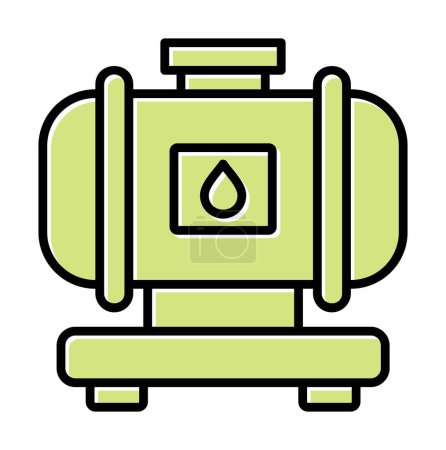 Ilustración de Icono del tanque de fábrica, ilustración del vector - Imagen libre de derechos