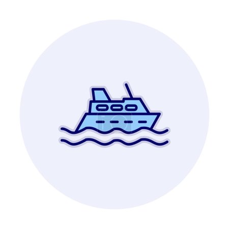 Ilustración de Crucero. Icono web ilustración simple - Imagen libre de derechos