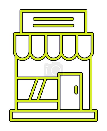 Ilustración de Icono de la tienda, ilustración vectorial diseño simple - Imagen libre de derechos