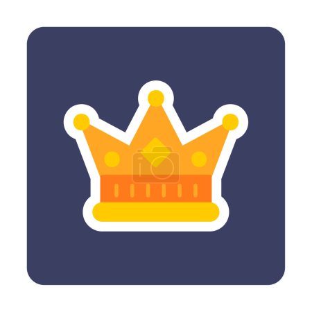 Ilustración de Corona simple. ilustración icono web - Imagen libre de derechos