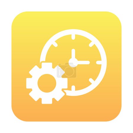 Illustration for Time Manager web icon vector illustration - Royalty Free Image