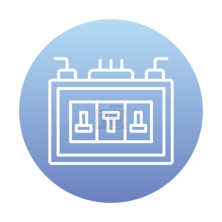 Caja de fusibles. icono web diseño simple