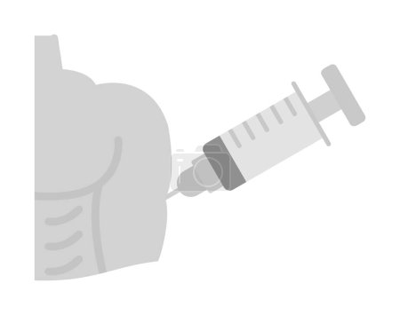 Ilustración de Icono web vacunación, ilustración vectorial - Imagen libre de derechos