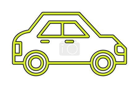 Photo for Car flat icon. vector illustration - Royalty Free Image