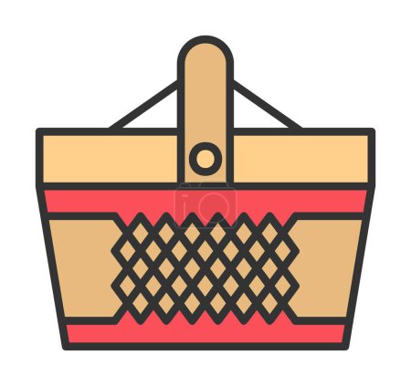 Illustration for Basket icon, vector illustration - Royalty Free Image