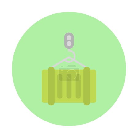 Illustration for Cargo container icon, vector illustration simple design - Royalty Free Image