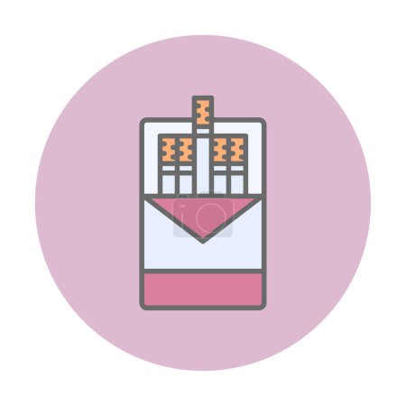 Illustration for Cigarette pack icon vector illustration - Royalty Free Image