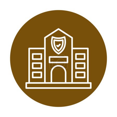 Illustration for Security Office web icon, vector illustration - Royalty Free Image