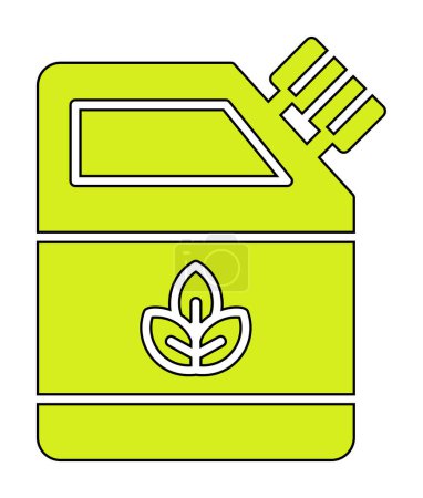 Téléchargez les illustrations : Illustration vectorielle de l'icône Eco Fuel moderne - en licence libre de droit