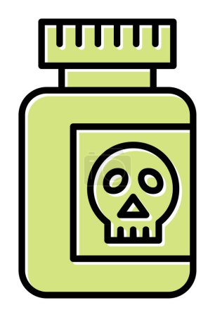 Illustration for Poison. web icon simple illustration - Royalty Free Image