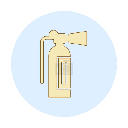 Illustration for Flat simple fire extinguisher  icon  illustration  design - Royalty Free Image