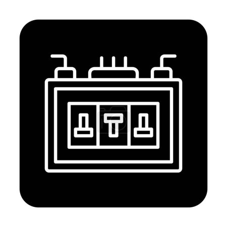 Ilustración de Caja de fusibles. icono web diseño simple - Imagen libre de derechos