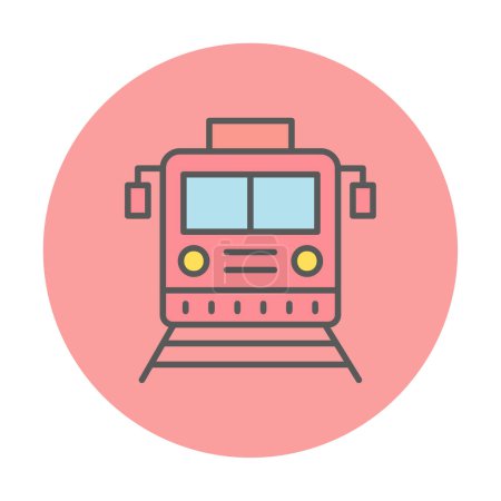 Illustration for Train icon, vector illustration - Royalty Free Image
