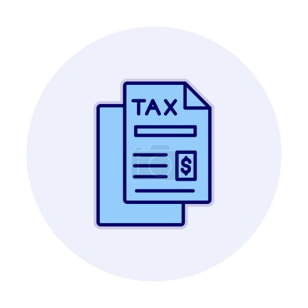 Ilustración de Icono de impuestos vector ilustración - Imagen libre de derechos