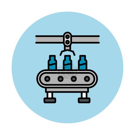 Illustration for Simple Water Factory icon, vector illustration - Royalty Free Image
