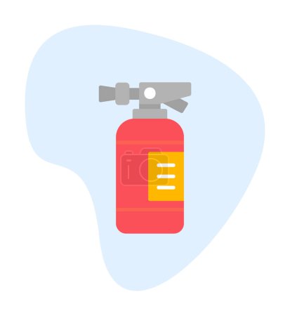 Ilustración de Plano simple extintor de incendios icono ilustración diseño - Imagen libre de derechos