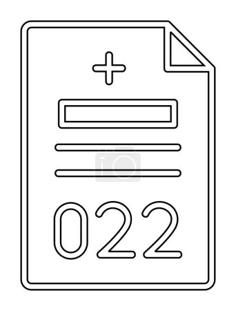 Ilustración de Icono de ticket, ilustración vectorial diseño simple - Imagen libre de derechos