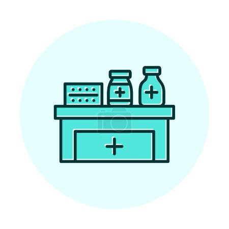 Illustration for Pharmacy medicines icon design, vector illustration - Royalty Free Image