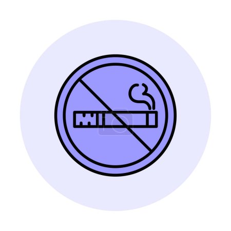 Illustration for No Smoking icon for project, entertainment - Royalty Free Image