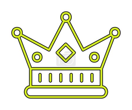 Illustration for Crown flat icon, vector illustration - Royalty Free Image