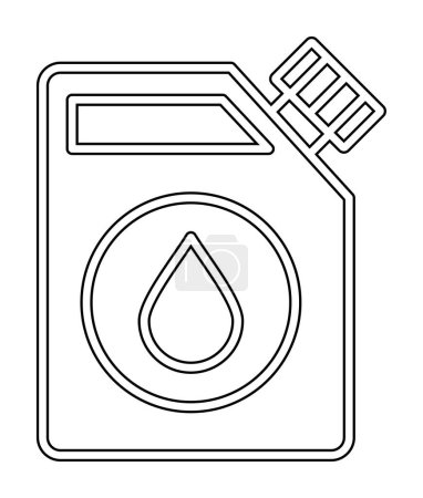 Ilustración de Icono de la caña de combustible, ilustración vectorial - Imagen libre de derechos