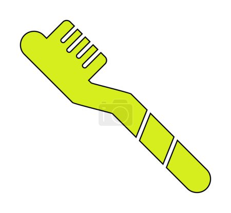 Illustration for Flat simple Toothbrush  icon vector illustration design - Royalty Free Image