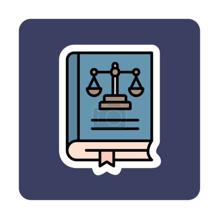 Ilustración de Libro de leyes. icono web ilustración simple - Imagen libre de derechos